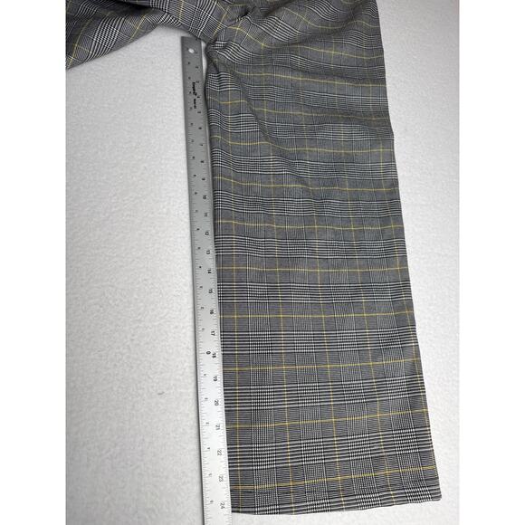 ModCloth cropped plaid ruffle suspender pants size S - Picture 4 of 9